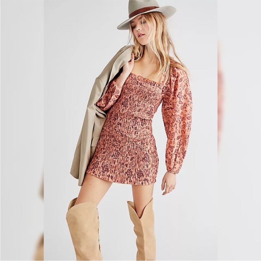 Free People Smock It to Me Mini Dress